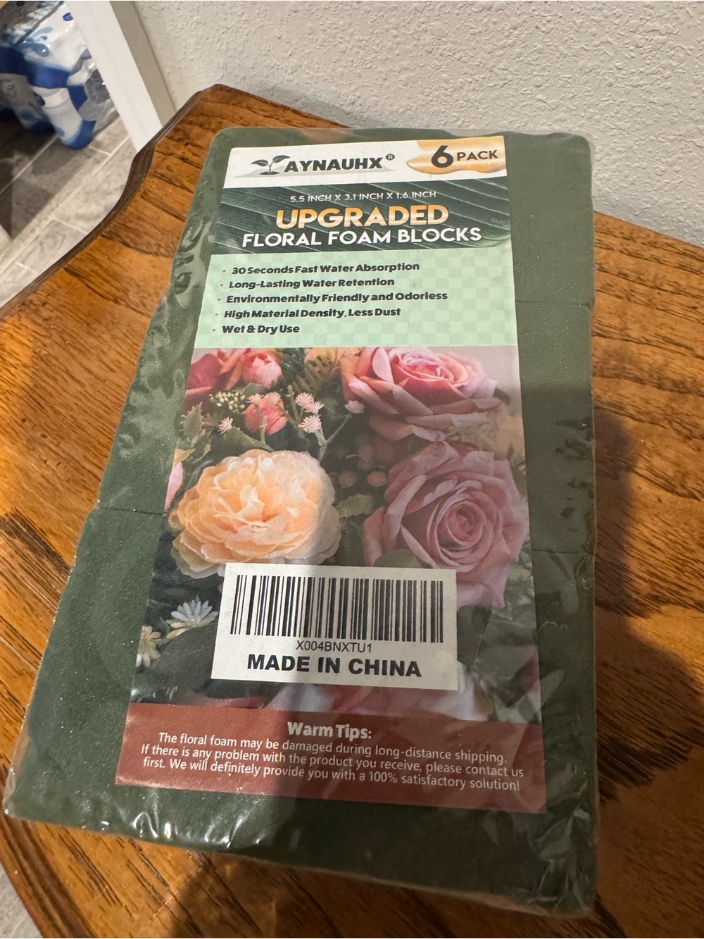 New/Never Opened Floral Foam Blocks - Green (6 Pack)